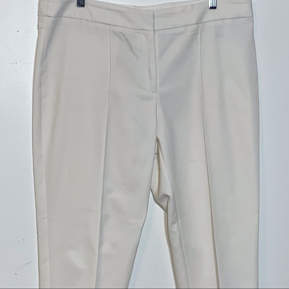 EUC Anne Klein white stitched crease dress pants
